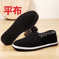 kasut sekolah kasut kasut sekolah hitam Beef Tendon Sole Old Beijing Cloth Shoes Men Cotton Shoes Th
