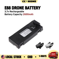 (2600mah) 3PCS Drone Rechargeable Lithium Battery for E88/E99/K3 Pro/P5 Pro RC Quadcopter Drone Repl