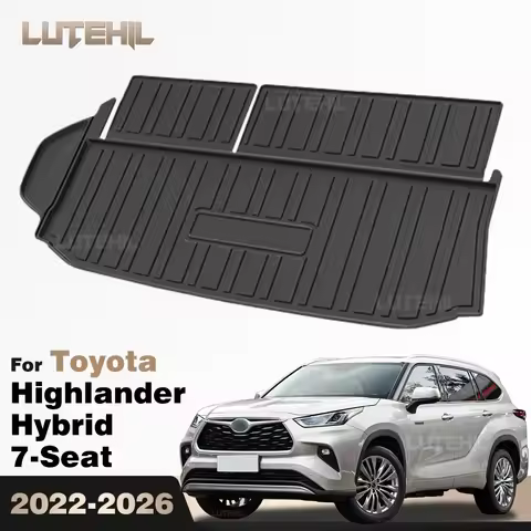 For Toyota Highlander Hybrid 7-Seat 2022-2026 TPE Trunk Mat Cargo Liner Protective Cover Pads Waterp