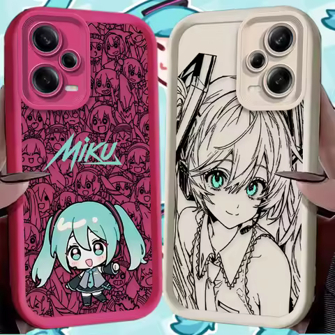 H-Hatsunes Kawaii M-Miku Phone Case for Xiaomi Redmi Note 14 14S 12 11 Pro Plus 5G 12S 10S 10 9 Redm