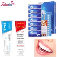 Salorie 7PCS 9D Dental White Patch Teeth Whitening Strips & Teeth Cleaning Toothpaste Oral Hygiene D