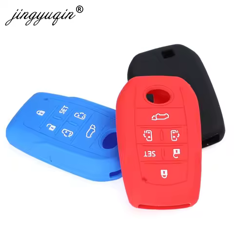 jingyuqin 6 Buttons Silicone Remote Key Fob Case Cover For Toyota Alphard PREVIA Voxy Noah Esquire V