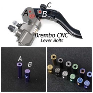 ❤ Flawless-Ti Brembo CNC Brake Lever Bolts Adjustable Nut