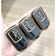 HRV 2018 2019 2020 2021 Leather Key Case (Free Honda Logo Hook) - Honda HRV Key Protective Case