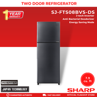 Sharp SJ-FTS08BVS-DS 7.9 cu.ft 2 Door No Frost Inverter Refrigerator