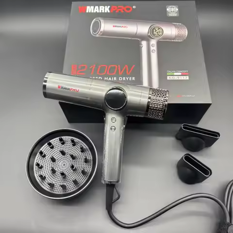 WMARK Hair Dryer Professional Blow Drier Hot and Cold Adjustment Hair Dryer Machine Powerful Negativ