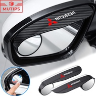 2 Pcs/Set Mitsubishi Car Rear View Mirror Rain Eyebrow Visor Blind Spot Rearview Mirror Rain Cover F