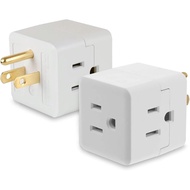 3 Prong Adapter, Multi Plug Wall Outlet Extender, Multiple Outlet Splitter, 3 Way Plug Adapter - Gro