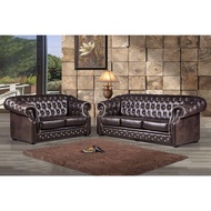 Set Of 3 Leather Sofa Living Room Sofa Set