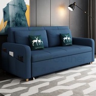 多功能可伸縮梳化床sofa bed 沙發床 【海綿款-請備註顏色】 小戶型兩用單雙三人沙發椅 單人床Single bed 雙人床 三人床 摺疊床 Foldable bed T-22143 A