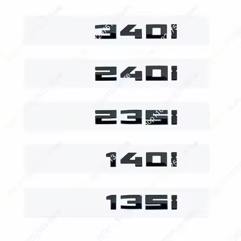 Car Trunk Badge Logo Sticker For 1 2 3 Series F30 F31 F35 F40 F46 G42 Glossy Black 3D Letters M340i 