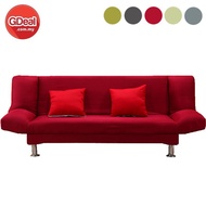 GDeal Sofa Bed 2-Seater Durable Foldable Sofa Living Room With Pillow (150cm)