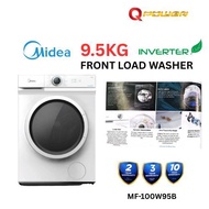 MIDEA MF100W95B 9.5kg INVERTER Front Load Washing Machine Mesin Basuh