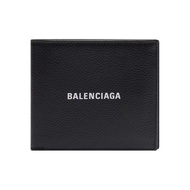 กระเป๋า[TRENDX] BALENCIAGA MEN'S CASH SQUARE FOLDED COIN WALLET IN BLACK/WHITE  (594315-1IZI3-1090） 