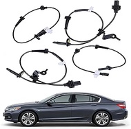 ABS Wheel Speed Sensors Front & Rear Left & Right Compatible with Honda Accord 2013 2014 2015 2016 2