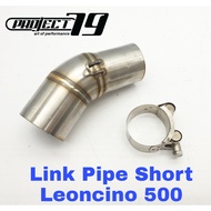 Project79 Exhaust Short Slip on Piping Muffler Stainless Steel Benelli LEONCINO 500 Project79 QPM06S