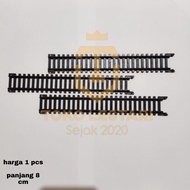 1PC REL LURUS KERETA / MAINAN RANGKAIAN REL LURUS