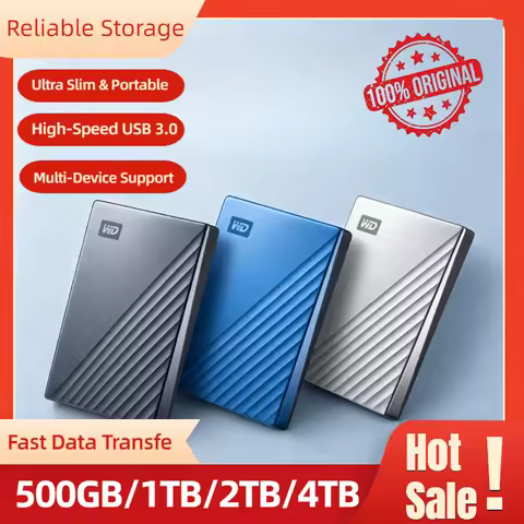 For WD Ultra Metal Portable Hard Drive OEM External HDD Western Digital 1TB 2TB 4TB 500GB USB 3.0 Tr