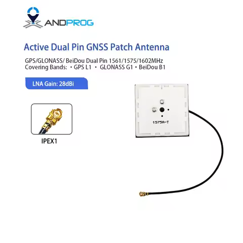 RTK 1575MHz 1602MHz High Accuracy Less Than 1Meter IPX MHF3 GPS Antenna, Internal Active GLONASS GPS