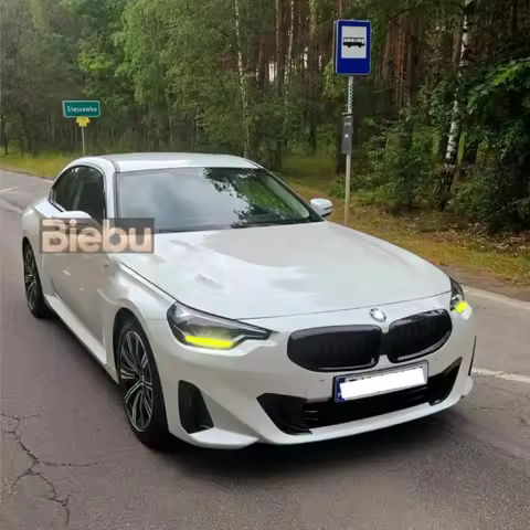 For BMW series G42 M2 G87 M235i 220i 218i M240IX LED Headlight DRL Module 63115A043C1 Yellow Angel E