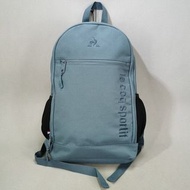 法國 le coq sportif 法國公雞 淺藍色帆布 背囊
