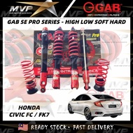 GAB SE Pro Series - Honda Civic FC FK7 High Low Soft Hard 32 Step Adjustable Can Service 1 Year Warr