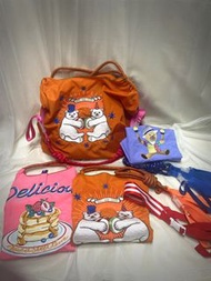 ‼️現貨 ‼️😍Ball & chain日系刺繡圖案尼龍袋 L & M Size /背心袋/肩帶