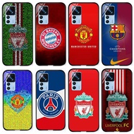 For Xiaomi 12t/ 12t pro/ Xiaomi 13t/ 13t pro/ 11t/ 11t pro Phone case Football Clubs Tempered glass Hard Phone Case Casing Back Cover Customized Photo printing