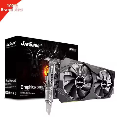 JIESHUO 100% New RX 580 16G Graphic Card Radeon RX580 Gaming Computer 16G PC Video Cards Vga DP Grap