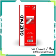 ERC 1/2 Lengthwise 5pads Quiz Pad Advance Paper High School Kids Student Supplies Grade Yellow Paper