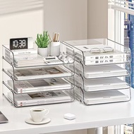 Desktop File Box Office A4 Paper Data Storage Rack Vertical Layered Storage Box Bookend Storage Rack