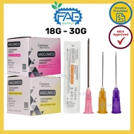 Jarum Needle 18G 19G 21G 22G 23G 24G 25G 26G 27G 30G Connecx Vascumex medical Grade Hypodermic Needl