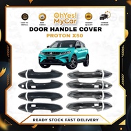 PROTON X50 SPORT ACCESSORIES X50 DOOR HANDLE COVER CAR ACCESSORIES GLOSSY BLACK & CHROME DOOR HANDLE