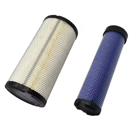 600-185-2110 600-185-2120 New Air Filter Set Compatible with ​Komatsu Excavator C118MR-8 PC128US-2 P