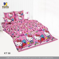 🔥ลดพิเศษ🔥 Toto ครบเซท ผ้านวมและผ้าปูที่นอน (นวมหนา) โตโต้ ขนาด 3.5 5 และ 6 ฟุต ลายคิตตี้ (ลิขสิทธิ์แ