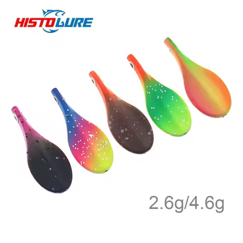 HISTOLURE 2g 2.6g 4.6g Fishing Metal Lure Inline Trout Fishing spoon UV Color Spinner Bait Artificia