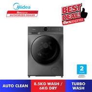 Midea Front Load Combo Washer Dryer MF200D85WBT (8.5Kg Wash / 6Kg Dry) / MF200D100WB (10Kg Wash / 7K