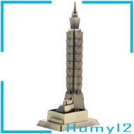 [HOMYL2] Alloy Taipei 101 Tower Building Figurine Statue Model Home/Office Decor Gift