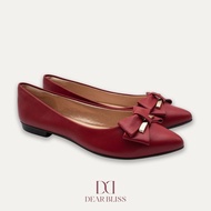 DEAR BLISS Belkis Red Pointed Toe Flats