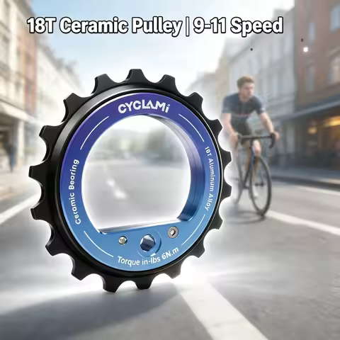 18T Ceramic Bearing Lightweight Hollow Jockey Wheel for Shimano 105 R7000 / Ultegra R8000 Rear Derai