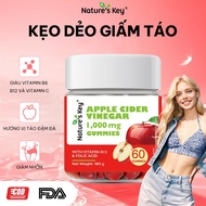 Nature's Key Apple Cider Vinegar Gummies Apple Cider Vinegar Candy for Weight Loss Per Month Consump