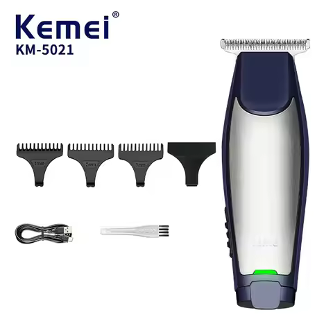 Kemei KM-5021 Electric Hair Clipper Professional Hair Clipper USB Cable Rechargeable Bald Trimmer Me
