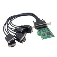 Netline Multi I/O PCI Express Serial Card 8 Port Serial RS-232 DB9