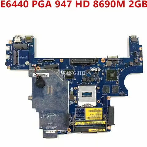 For DELL E6440 Laptop Motherboard CN-007KGN 007KGN 07KGN VAL91 LA-9932P PGA 947 HD 8690M 2GB 100% Wo