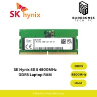 USED SK Hynix 8GB x1 4800MHz DDR5 Gaming | Editing | Office Ram Stick | Laptop Memory