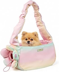 TOUCHDOG Pet Carrier Purse for Small Dogs & Cats - Lightweight Travel Handbag, Breathable Tote with 