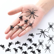 20pcs Black Spider Simulation Tricky Toy Haunted House Spider Web Bar Party Decorations Kids Hallowe