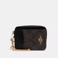 (PREORDER) COACH - Zip Card Case In Signature Canvas C0058 6303
