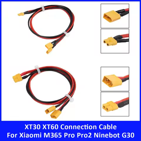XT30 XT60 External Battery Controller Connection Cable for Xiaomi M365 Pro Pro2 1S Mi3 Ninebot Max G