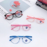 Children Kids Anti Blue Computer Round Glasses Light Clear Reading Eyeglasses Spectacles Frame Lens 